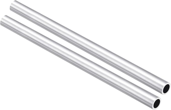 2 stuks 14mm OD x 10mm ID 6063 Aluminium Ronde Buizen 200mm Lengte voor Machinebouw, Frameconstructie en DIY Projecten