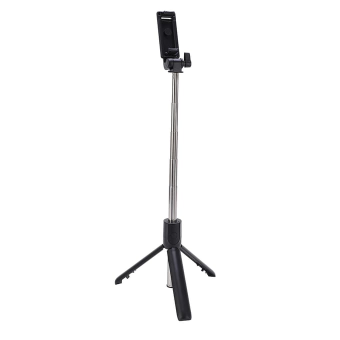 Perche à selfie trépied à rotation 360 degrés avec télécommande sans fil Bluetooth 5 sections télescopique selfie pour téléphone