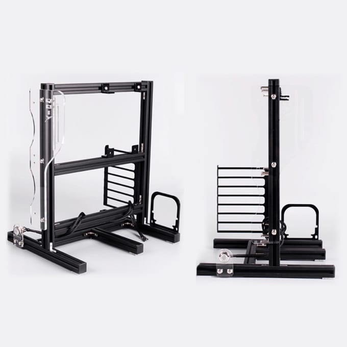 ATx M-ATX ITX Open Chassis Verticaal Overklok Testplatform Chassis Rack Handvat Zwart white