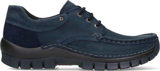 Wolky Veterschoenen Fly blauw nubuck