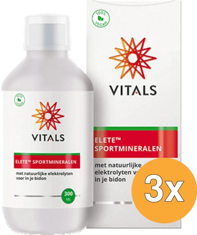 3x Vitals Elete sportmineralen (300 ml)