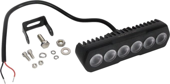 LED Werklamp 6xLED Spreidlicht 160x45mm Zwart