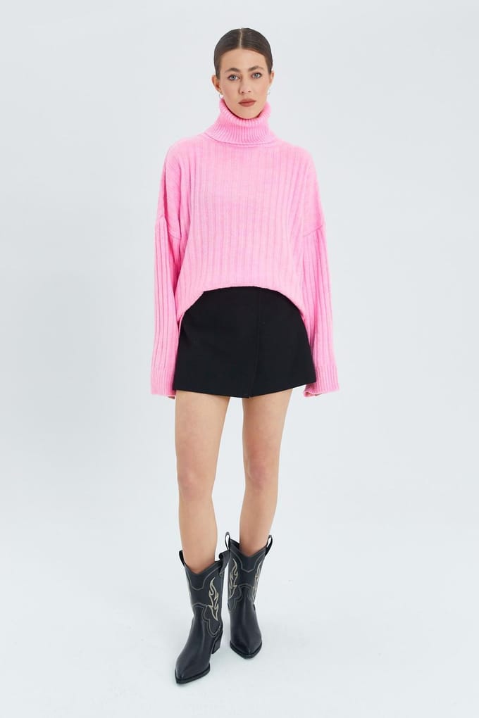 Oversized Geribde Coltrui