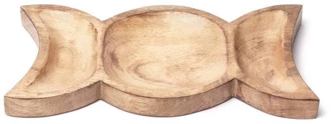 Mangohouten schaal godinnensymbool