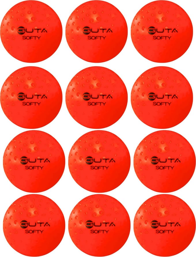 Hockeybal Soft Oranje Set van 12