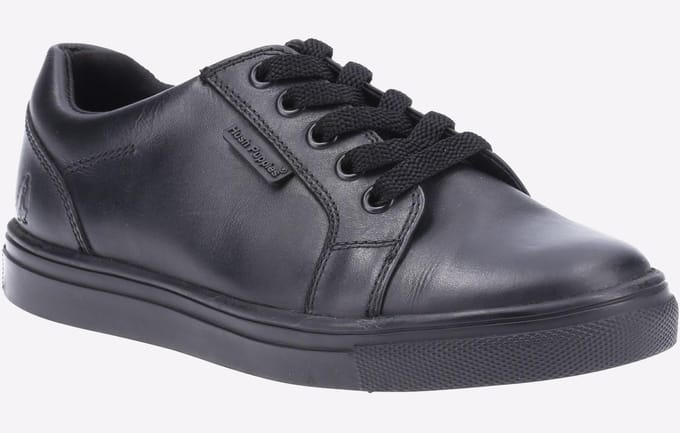 Hush Puppies Sam LEER GEHEUGENSCHUIM Junior Jongens