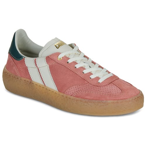 Caval dames sneaker asymmetrisch in roze suede