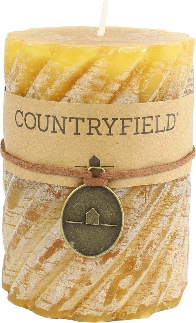 Countryfield Stompkaars met ribbel Amber Ø7 cm | Hoogte 7,5 cm