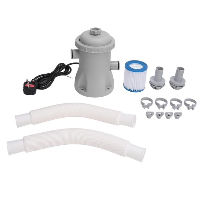 Elektrische Zwembadfilterpomp voor Bovengrondse Zwembaden 330 Gallon Cartridge Zwembadfilters Pomp
