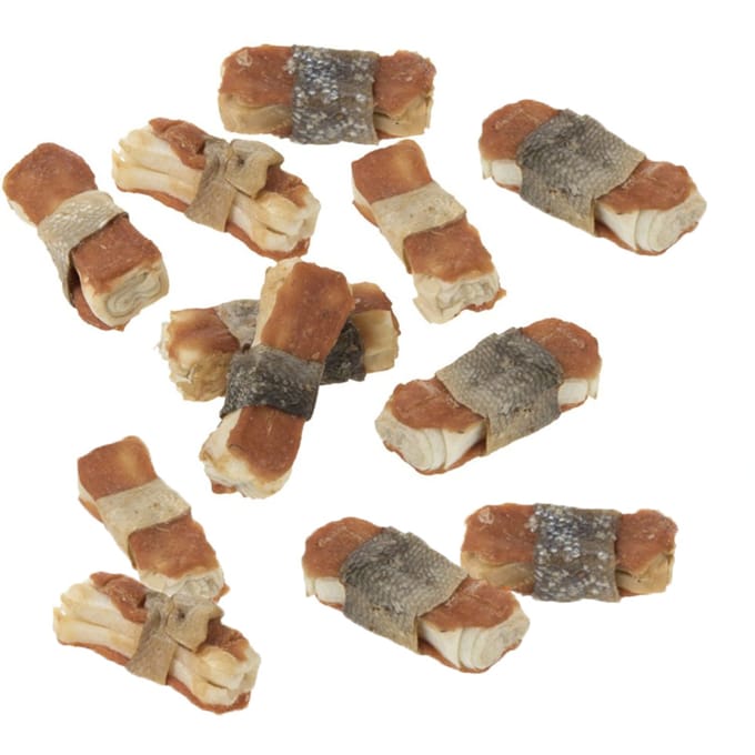 12x5cm Fijne Kauwbotten Zalm Lukullus Hondensnacks