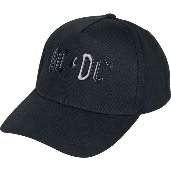AC/DC Snapback Pet Shiny Black Logo Zwart