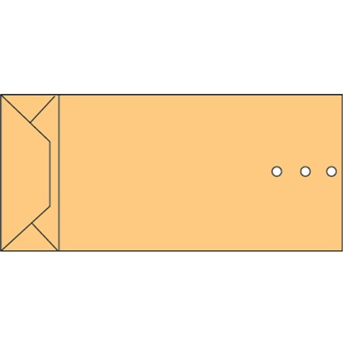 Envelop Quantore monsterzak 100x245x40mm bruin 250 stuks