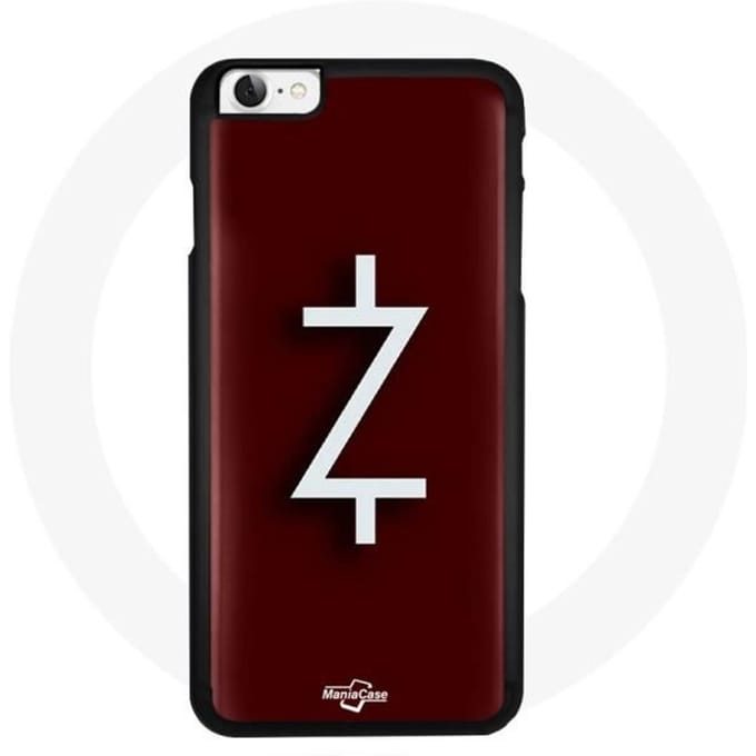 Hoesje voor Iphone 7 Ozark Seizoen 4 Logo Z Witte Rode Achtergrond
