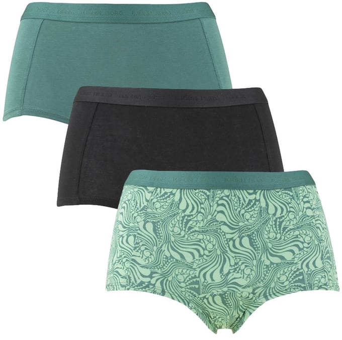 Bjorn Borg Björn Borg 3-Pack dames boxershorts - Everyday cotton - Groen - Groene Combi / S