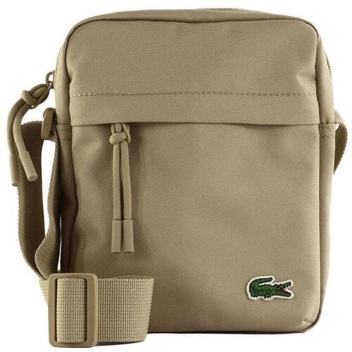 LACOSTE Schoudertas Neocroc Vertical Camera Bag Roasted Cashew Kaki