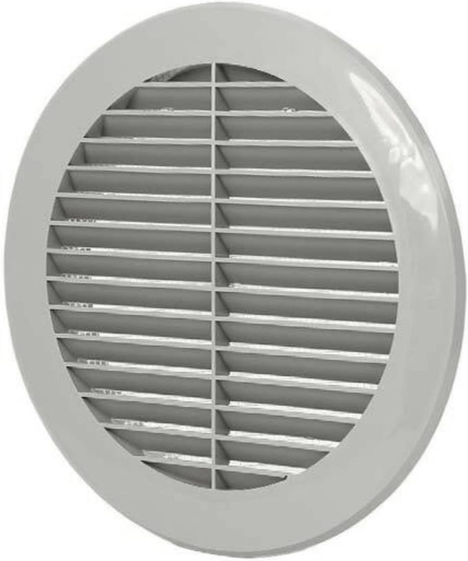 Schoepenrooster diameter: 150mm grijs - VR150P