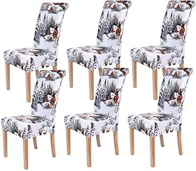 Moderne Eetkamerstoelhoezen - Bi-elastische en Wasbare Beschermers voor Stoelen