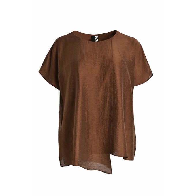 Linnenmix Blouse Dames Mat Fashion Layered