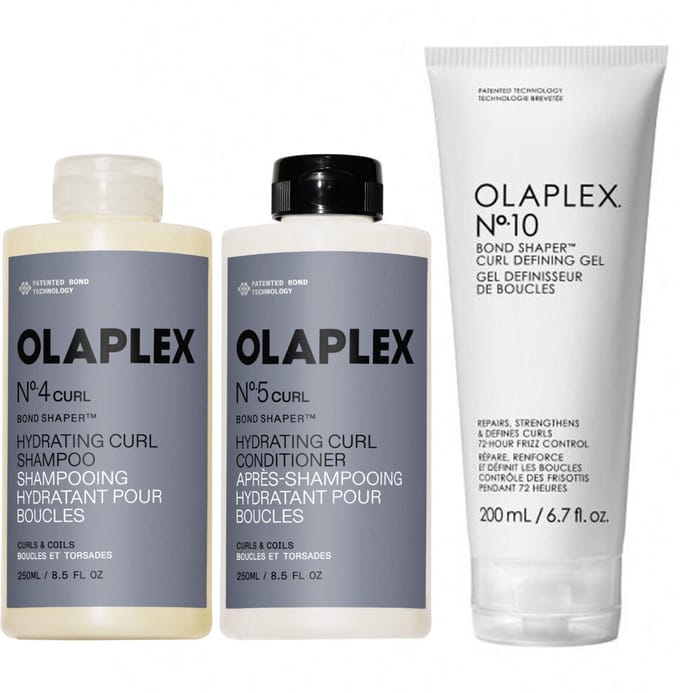 Olaplex Curl Bond Shaper Hydrating Curl Defining Routine No.4 + No.5 + No.10