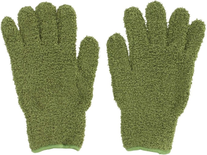 Planten afstof handschoenen groen - Microvezel