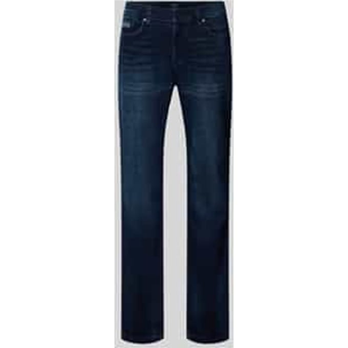 Regular fit jeans met steekzakken