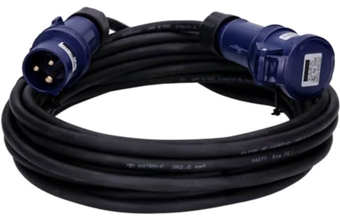 CEE Verlengkabel voor Camping, Boot, Caravan en Camper - 10 m, 230 V, 16 A, IP44