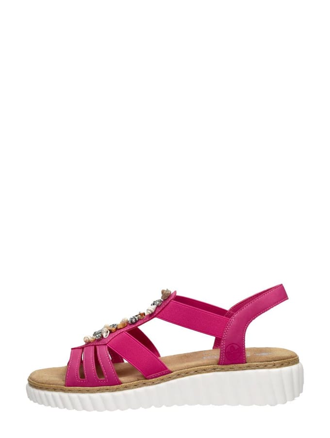 Rieker Sandalen Plat Sandalen Plat - Fuchsia - Maat 40