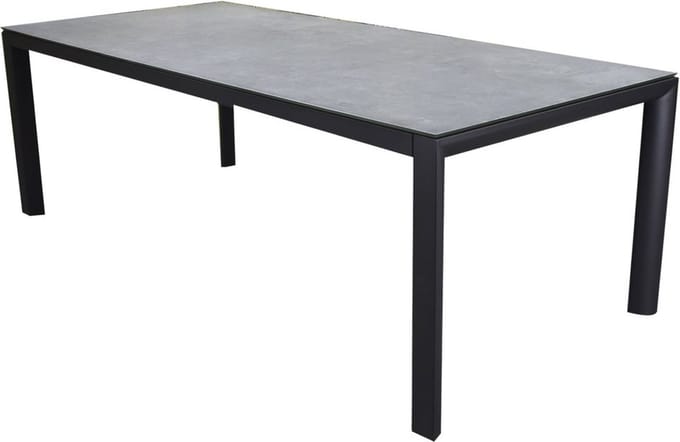 Angora dining tuintafel 220x100xH74 cm antraciet