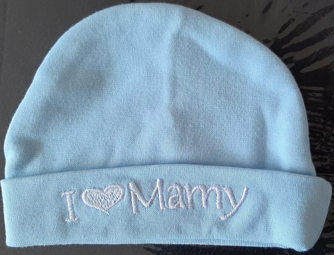 Petit villain muts - I love Mamy - Blauw
