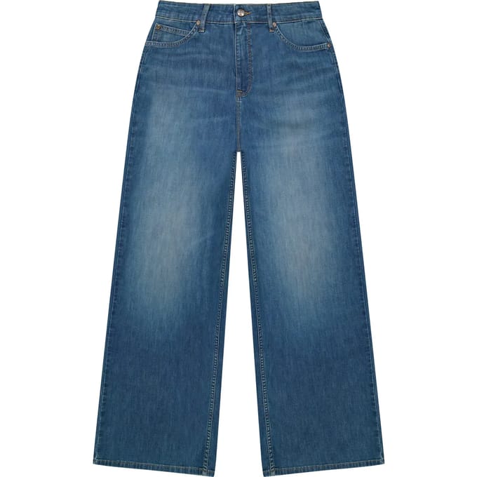 Lee - Stella - Dames Wide Leg Jeans - Blue Arrow