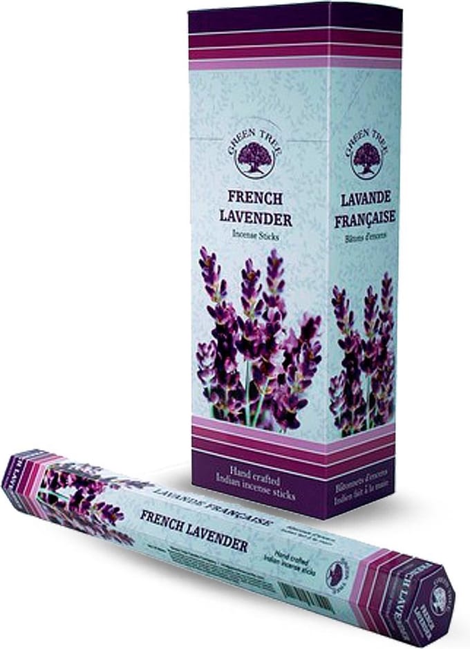 Green Tree - french lavendel wierook - hexa - doos 6 stuks