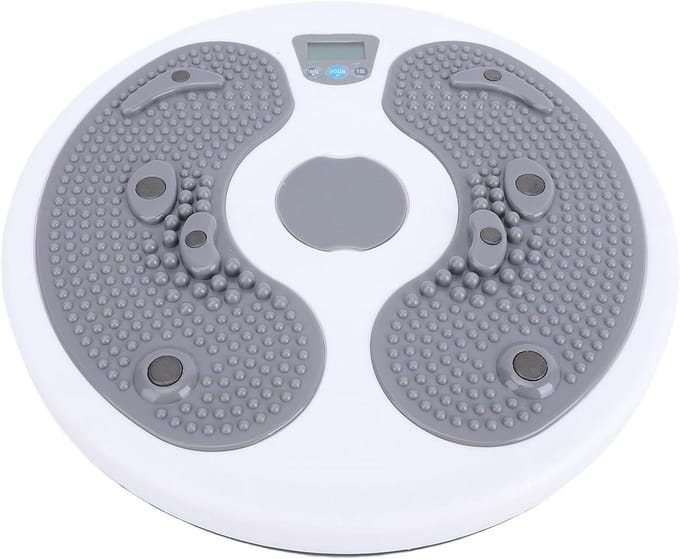 Oefenbord Twist Board - Taille Draaischijf - Core Training - Met Digitale Teller - 28 x 28 x 4 cm