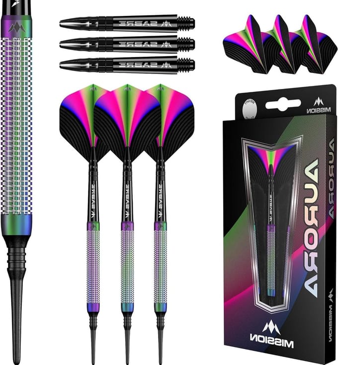 Soft Tip Darts - Wolfraam Darts - Dart Spelen - 90% Wolfraam Vat - 18 gram - Koraal