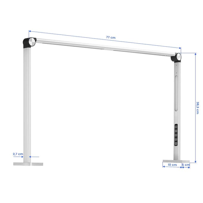 Glow ProLux LED Manicurelamp – Professionele Bureau- & Werkbladlamp met Touchbediening, Timer en Instelbare Lichtkleur & Intensiteit