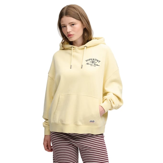 Superdry - Luxe Casual Hoodie met relaxed pasvorm - Dames - Hoodies