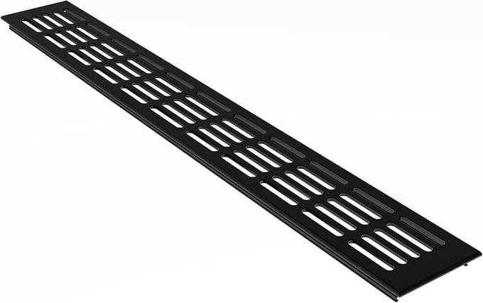 Aluminium ventilatierooster 80 mm breed - Diverse lengtes en kleuren