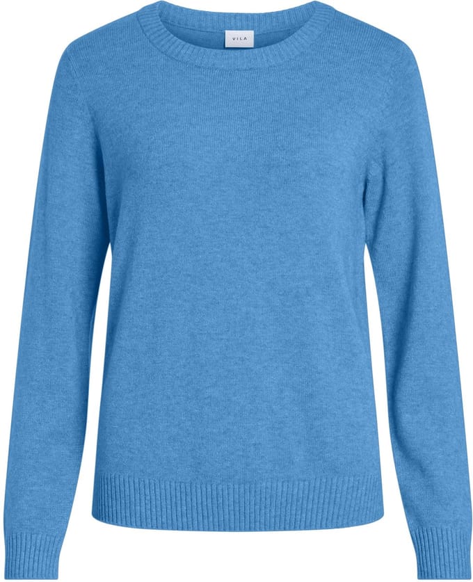 VILA - VIRIL O-NECK L/S KNIT TOP - NOOS - Dames - Gebreide truien