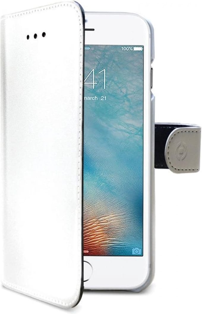Celly Witte Wally Case voor de iPhone 8 / 7 / 6 / 6s