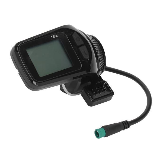 Elektrische Fiets LCD Display Meter Lage Uitvalsfrequentie Waterdicht Eenvoudig Ontwerp Elektrische Fiets black