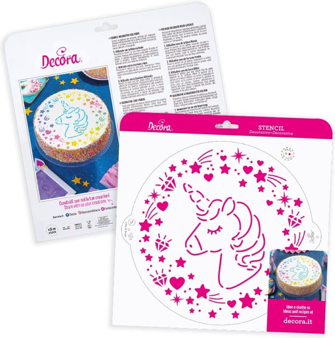 Decora Stencil - Unicorn Ã˜ 25cm