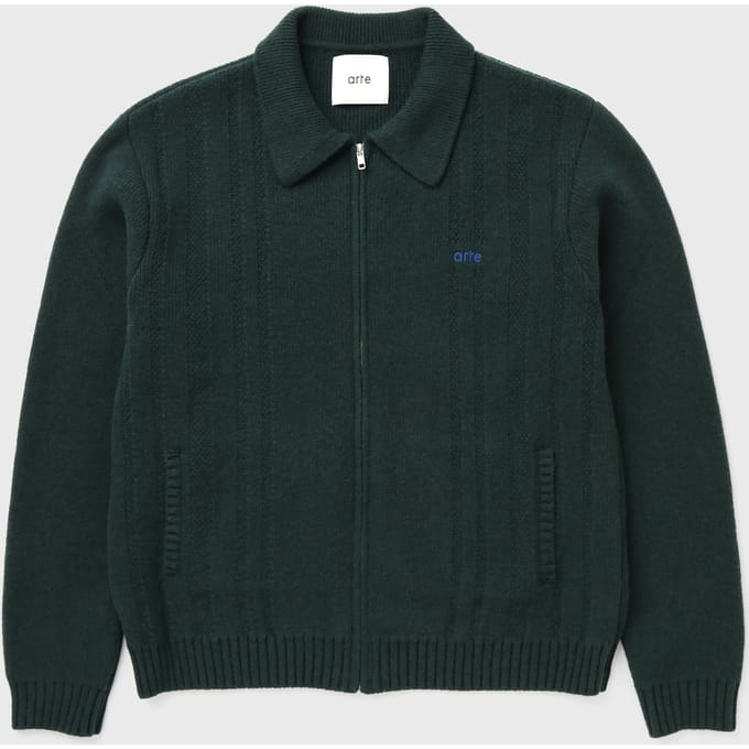 Cable Knit Zip Cardigan