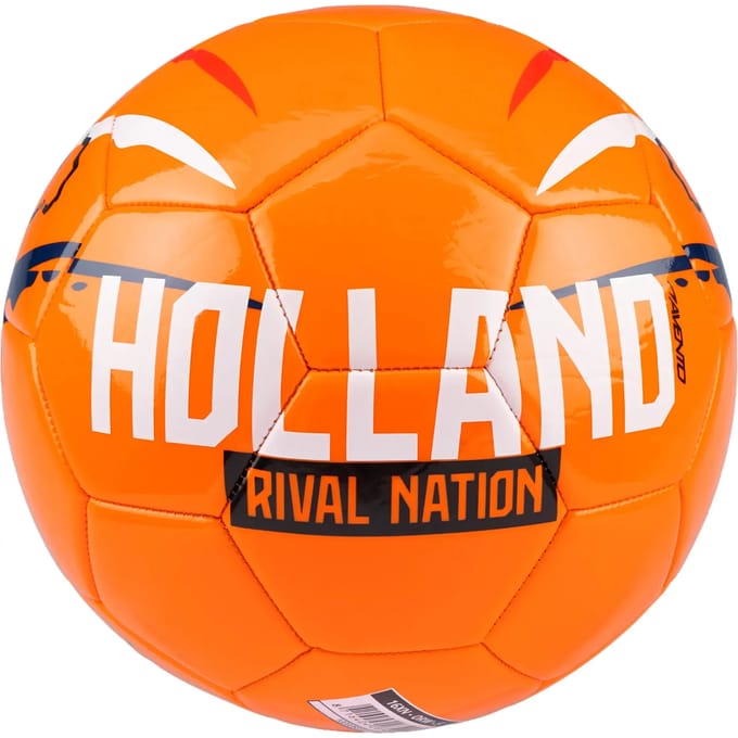 Avento Voetbal Glossy - Euro Triumph - Oranje/Rood - Maat 5 - ⌀ ca. 22 cm