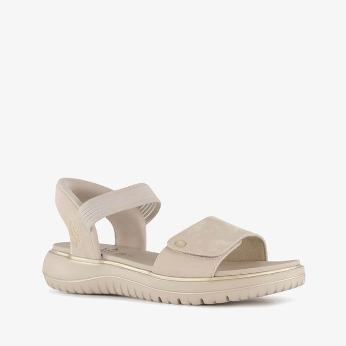 Jana dames sandalen met H leest beige - Maat 40