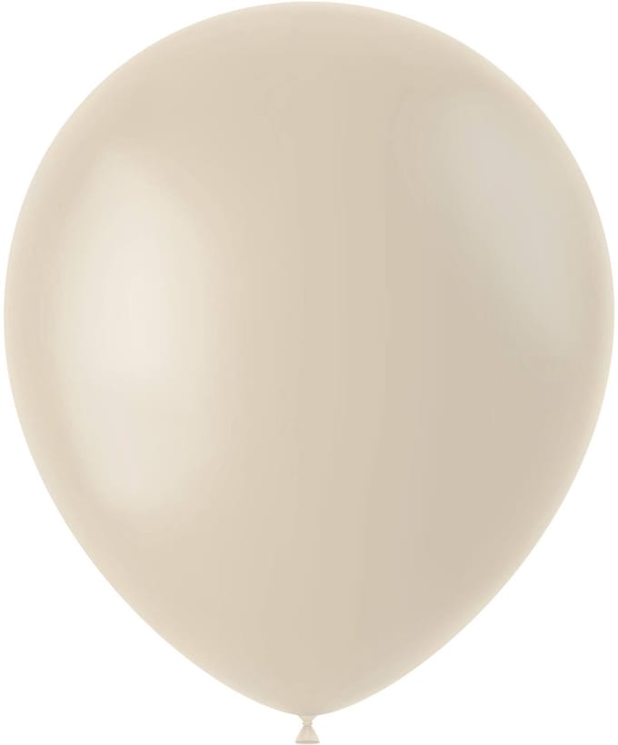 Folat - Ballonnen Creamy Latte 33 cm – 10 Stuks