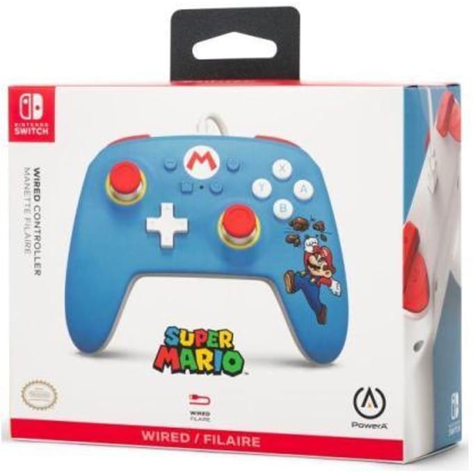 PowerA Bedrade controller voor Nintendo Switch - Baksteenbreker Mario - Wired Controller - Nintendo Switch