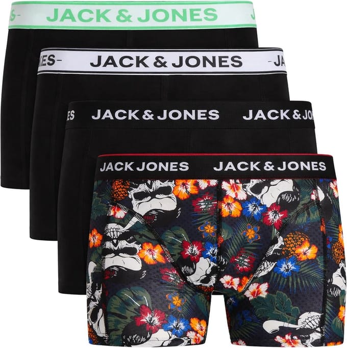 Set van 4 Heren Boxershorts Katoenmix Comfortabele Pasvorm