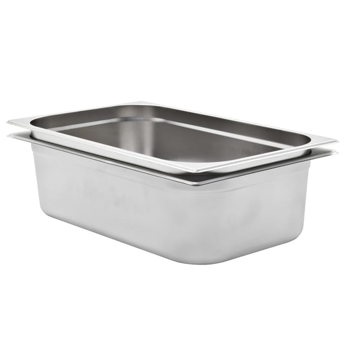 vidaXL - Gastronormbakken - 2 - st - GN - 1/1 - 150 - mm - roestvrij - staal