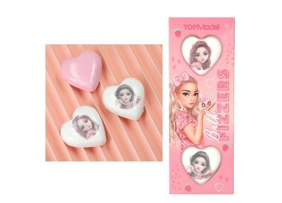 Top Model TOPModel bedrukte badbom BEAUTY and ME Opmaken en sieraden