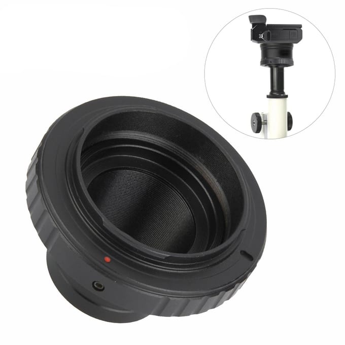 Aluminiumlegering T2-EOS 1.25 inch Telescoop naar Canon EOS Mount Camera Adapterring black