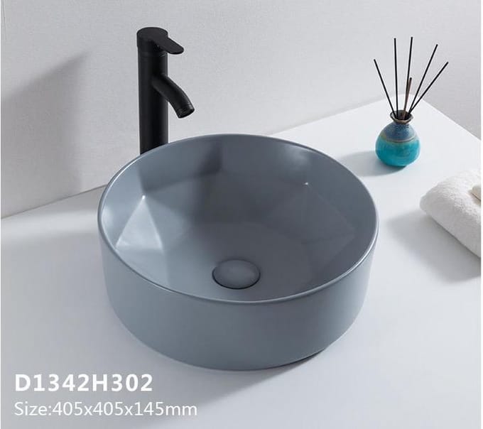 Star & Art | Waskom | Mat licht grijs | Nano & Slimline Technologie | 40,5×40,5×14,5 cm